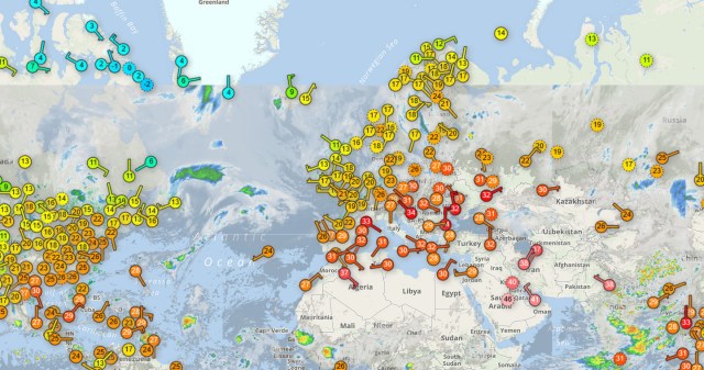 radar haritası ve sıcaklıklar 18.08.2017